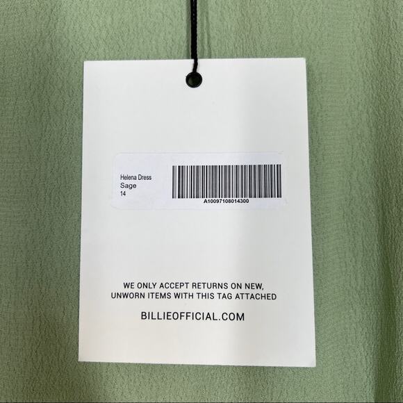 Billie the Label Helena Mini Dress NWT NEW Size 14 - Picture 7 of 9